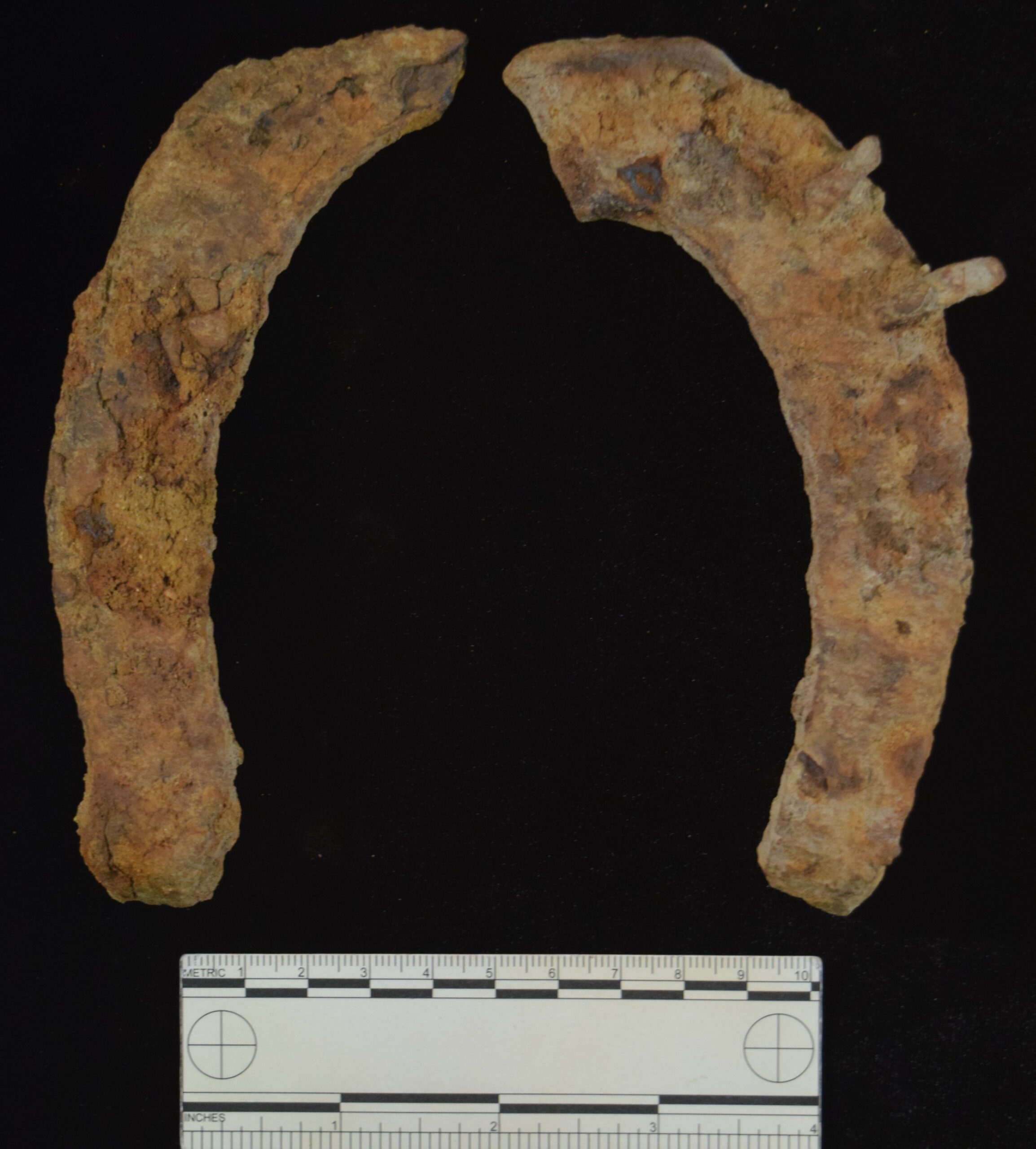 Photo 3: Horseshoe Fragments. Photo by Dovetail.